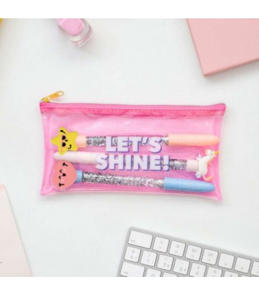 ESTUCHE CON BOLIS GLITTER LET S SHINE!