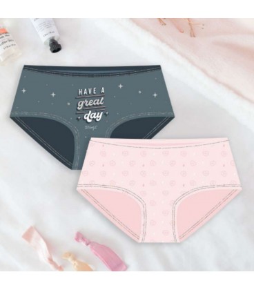 SET DE 2 BRAGUITAS ADULTA PARA LLEVAR EL DIA CON BIEN DE ALEGRIA T S-