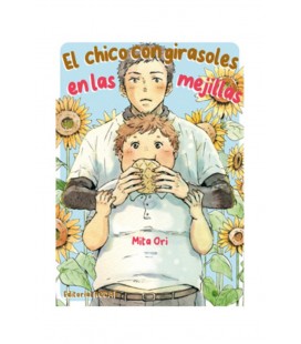 CHICO CON GIRASOLES EN LAS MEJILLAS