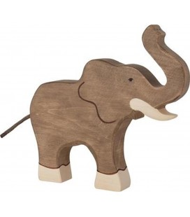 ELEFANTE CON LA TROMPA LEVANTADA