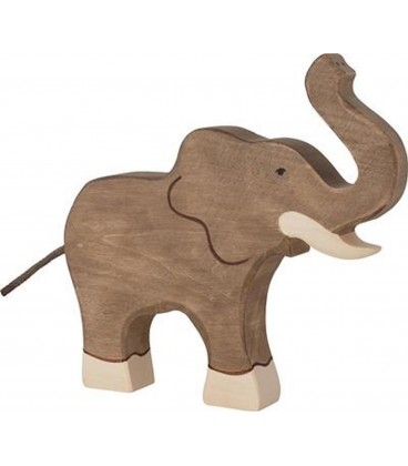 ELEFANTE CON LA TROMPA LEVANTADA