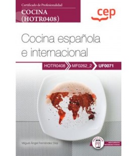 MANUAL COCINA ESPAÑOLA E INTERNACIONAL CERTIFICADOS DE PROFESIONALIDAD
