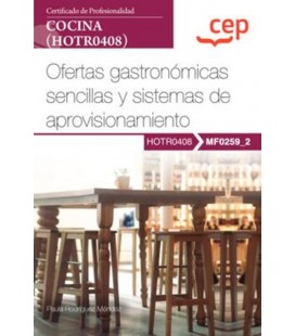 MANUAL OFERTAS GASTRONOMICAS SENCILLAS Y SISTEMAS DE APROVISIONAMIENTO