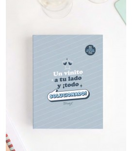 KIT PARA VINO UN VINITO A TU LADO Y TODO SOLUCIONADO