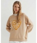 SUDADERA NARANJA SELF LOVE IS YOUR SUPERPOWER MUJER L-XL