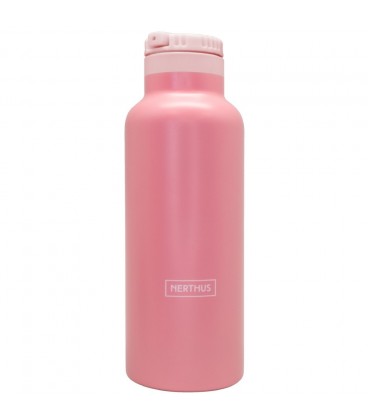 BOTELLA 500 ML ACERO INOX DOBLE PARED GRIS 2 TONOS