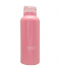 BOTELLA 500 ML ACERO INOX DOBLE PARED GRIS 2 TONOS