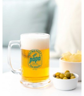 JARRA DE CERVEZA PREMIO PARA PAPA POR SER TAN GENIAL