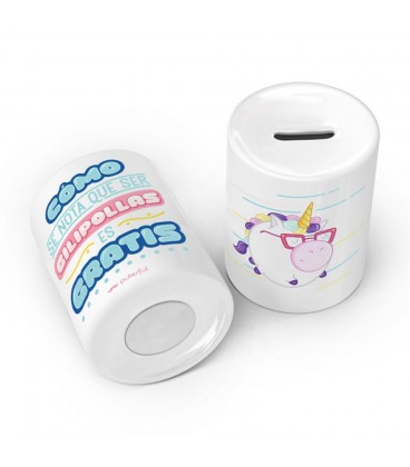 HUCHA CERAMICA COMO SE NOTA QUE SER GILIPOLLAS ES GRATIS