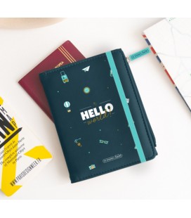 FUNDA DE PASAPORTE HELLO WORLD!