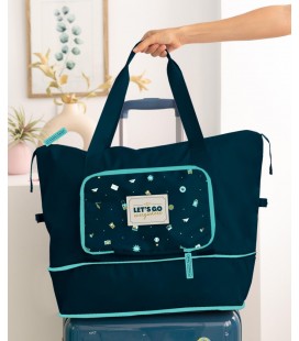 BOLSA DE VIAJE PLEGABLE LET S GO EVERYWHERE