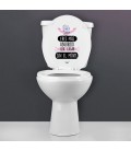 PEGATINA WC ERES MAS ABURRIDO QUE CAGAR SIN EL MOVIL