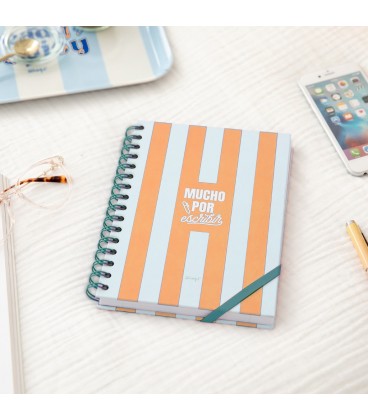 LIBRETA A5 NARANJA MUCHO POR ESCRIBIR