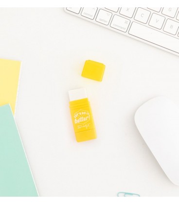 GOMA CON SACAPUNTAS AMARILLO LET S DO IT BETTER!