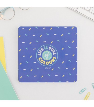 ESTUCHE CON LAPICES DE COLORES LIFE IS FULL OF COLOURS