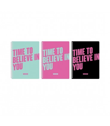 SET DE 3 LIBRETAS A5 TIME TO BELIEVE IN YOU
