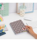 LIBRETA A4 FESTIVAL ROSA Y NEGRO GO WITH THE FLOW