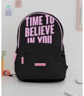 MOCHILA ROSA TIME TO BELIEVE IN YOU
