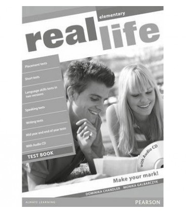 REAL LIFE GLOBAL ELEMENTARY TEST BOOK & TEST AUDIO CD PACK