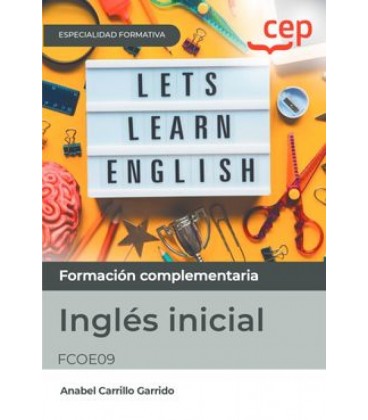 MANUAL INGLES INICIAL ESPECIALIDADES FORMATIVAS