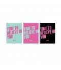 SET DE 3 LIBRETAS A4 TIME TO BELIEVE IN YOU