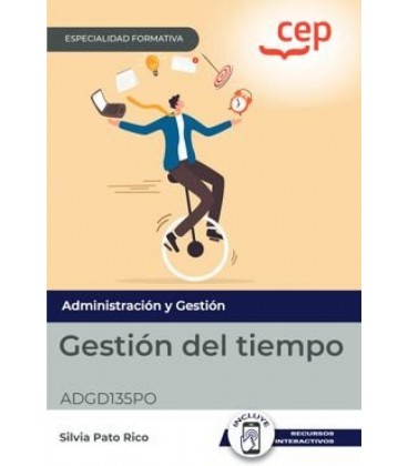 MANUAL GESTION DEL TIEMPO ESPECIALIDADES FORMATIVAS