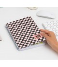 LIBRETA A4 FESTIVAL ROSA Y NEGRO GO WITH THE FLOW