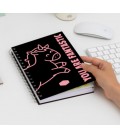 LIBRETA A4 UNICORNIO NEGRA YOU ARE FANTASTIC