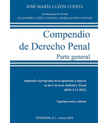 COMPENDIO DE DERECHO PENAL PARTE GENERAL 28 EDICION