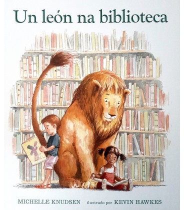 UN LEON NA BIBLIOTECA