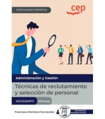 MANUAL TECNICAS DE RECLUTAMIENTO Y SELECCION DE PERSONAL ESPECIALIDADE