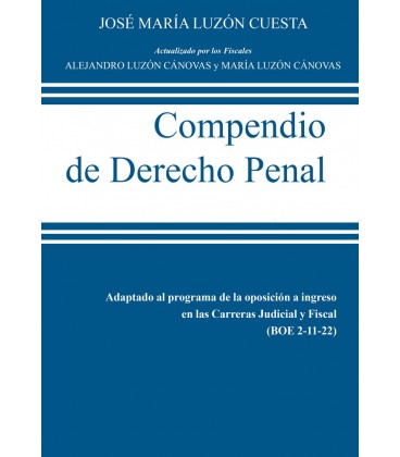 COMPENDIO DE DERECHO PENAL (2 VOLUMENES)