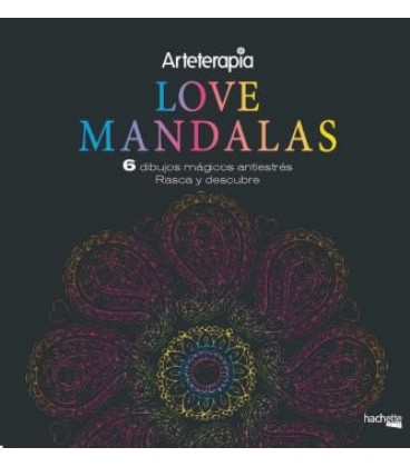 ARTETERAPIA LOVE MANDALAS 6 DIBUJOS MAGICOS: RASCA Y DESCUBRE
