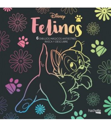 ARTETERAPIA FELINOS DISNEY 6 DIBUJOS MAGICOS