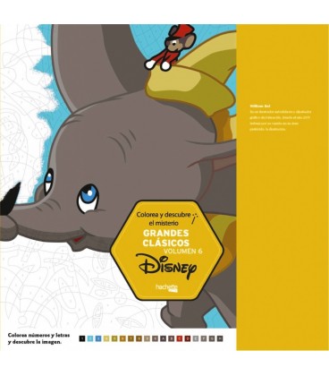 COLOREA Y DESCUBRE EL MISTERIO-GRANDES CLASICOS DISNEY VOLUMEN 6