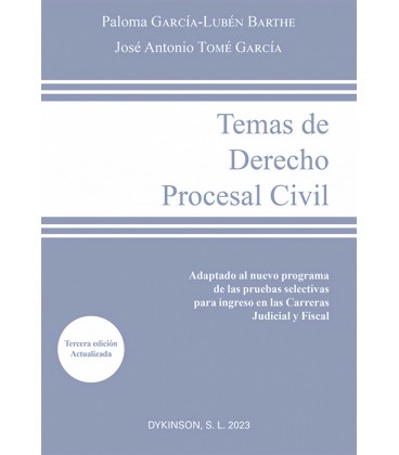 TEMAS DE DERECHO PROCESAL CIVIL 3 EDICION