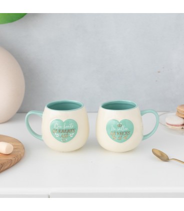 SET DE 2 TAZAS QUE BONITO QUERERTE ASI! UN MILLON DE VECES SI