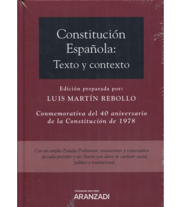 CONSTITUCION ESPAÑOLA TEXTO Y CONTEXTO