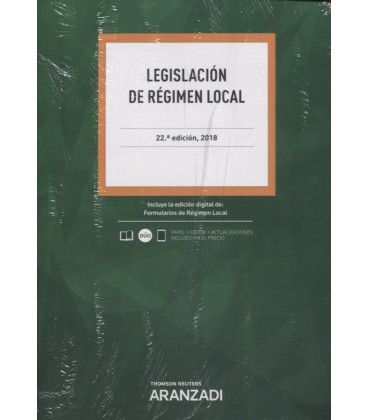 LEGISLACION DE REGIMEN LOCAL 22 ED