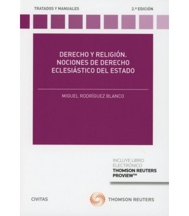DERECHO Y RELIGION NOCIONES DE DERECHO ECLESIASTICO DEL ESTADO (DUO)