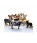 FIGURAS BAMBU ANIMALES DE LA GRANJA