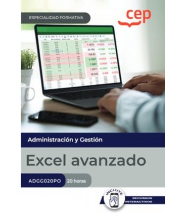 MANUAL EXCEL AVANZADO ESPECIALIDADES FORMATIVAS