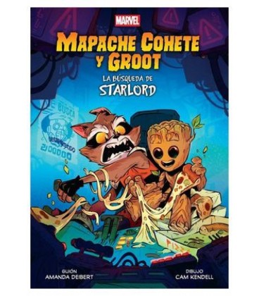 MARVEL SCHOLASTIC MAPACHE COHETE Y GROOT LA BUSQUEDA DE STARLORD