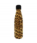BOTELLA LEOPARDO 500ML DOBLE PARED