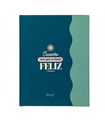 LIBRETA A5 CON CIERRE MAGNETICO ENCUENTRA ESO QUE TE HACE FELIZ