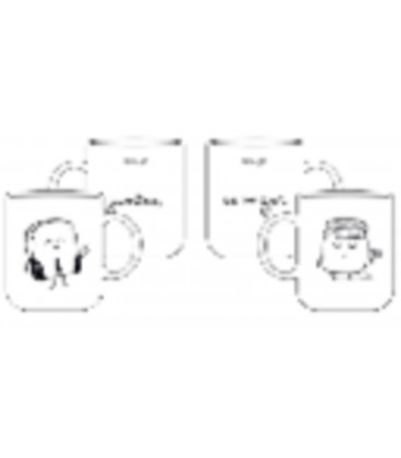 SET DE 2 TAZAS ICONIC JUNTOS ES MEJOR