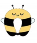 TRAVEL PILLOW FOR CHILDREN BEE