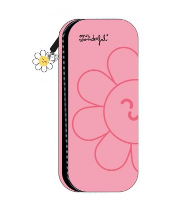 ESTUCHE WONDER MARGARITA CON RELIEVE ROSA