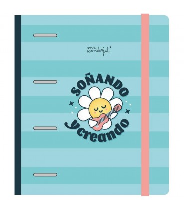 CARPETA CON ANILLAS Y FOLIOS WONDER SOÑANDO Y CREANDO