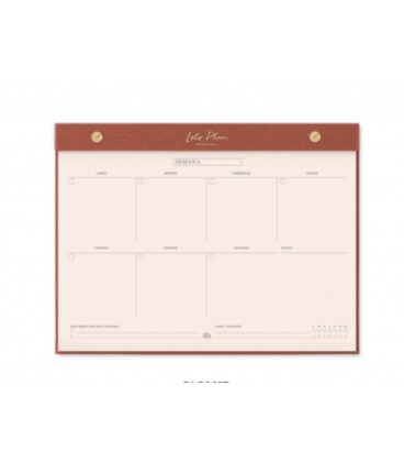NOTEPAD SEMANAL LET S PLAN TEJA